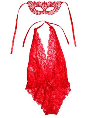 Эротический игровой костюм "Незнакомка" - Красный - XS/S/М – Эротическое бельё X00000261-2 фото