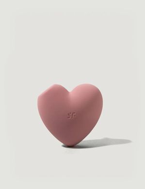 Вакуумний стимулятор-серце з вібрацією Satisfyer Cutie Heart Light Red SO6286 фото