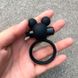 Эрекционное вибро кольцо с ушками - Чёрный X00000151-2 фото 1