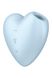 Вакуумний стимулятор-серце з вібрацією Satisfyer Cutie Heart Blue SO6287 фото 4