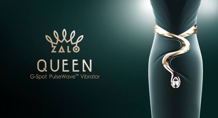 Смартвибратор 3в1 Zalo — Queen Twilight Purple, пульсирующая жемчужина и вакуум, кристалл Swarovski SO6664 фото