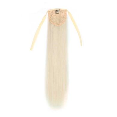 Шиньон накладной хвост на ленте Didaka прямые волосы 60 см "Блонд" X0000929-1 фото