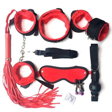 БДСМ набор из 7 предметов - Красный – Садо-мазо X0000419-2 фото