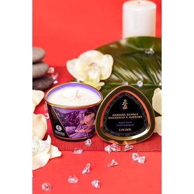 Масажна свічка Shunga Massage Candle – Exotic Fruits (170 мл) з афродизіаками SO2512 фото
