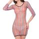 Яркое цветное мини-платье в сеточку - XS/S/M – Эротическое бельё X00000291 фото 11