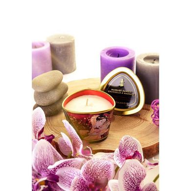 Масажна свічка Shunga Massage Candle – Sparkling Strawberry Wine (170 мл) з афродизіаками SO2513 фото