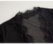 Коротенький прозорий халат з довгим рукавом - XS/S/M - Чорний - Еротична білизна X00000292-1 фото 20